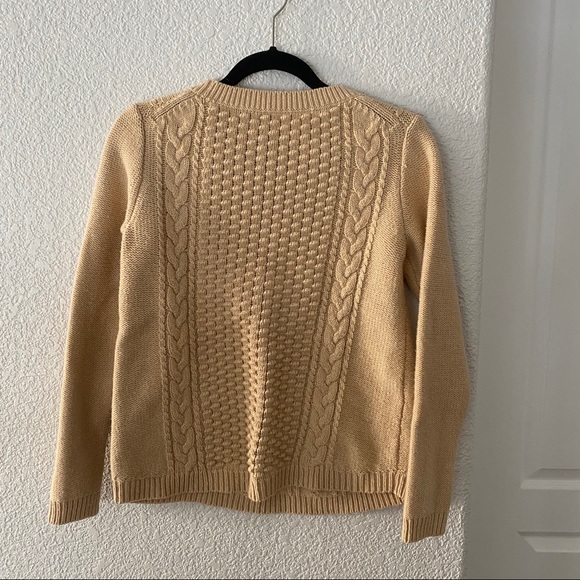 J. Crew cable knit sweater - Picture 2 of 2